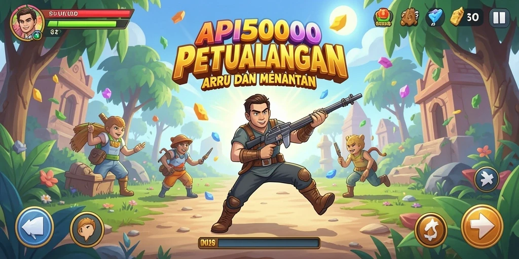Tangkapan layar menampilkan aksi seru dalam gameplay API5000.