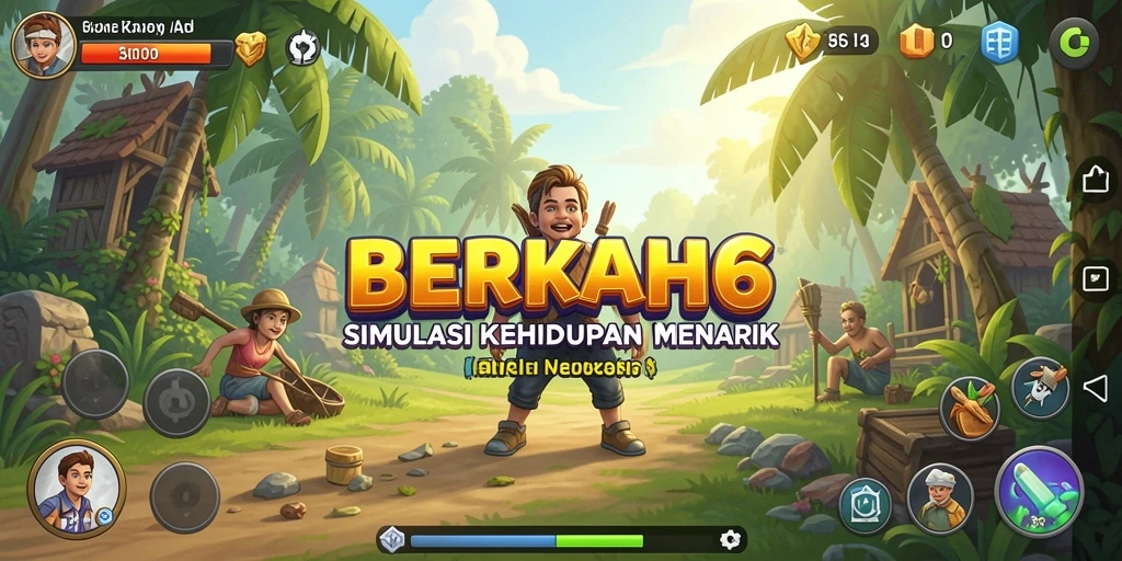 Tangkapan layar menunjukkan gameplay menarik di BERKAH6.
