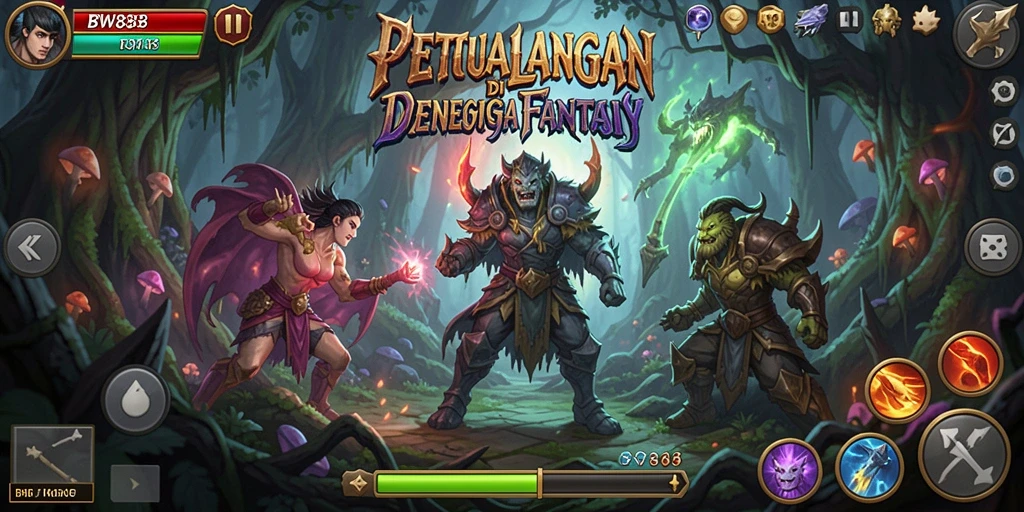 Tangkapan layar gameplay BW888 yang menampilkan aksi petualangan seru.