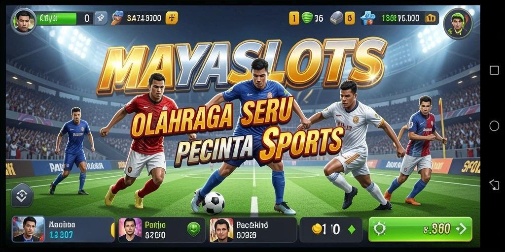 Tampilan menarik dari gameplay <strong>MAYASLOTS</strong> yang penuh aksi olahraga.
