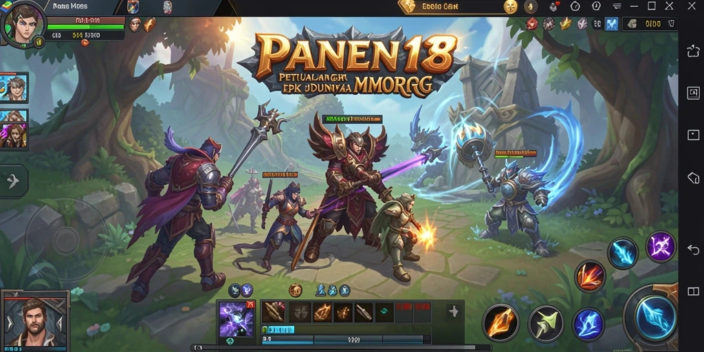 Screenshot gameplay PANEN138 menampilkan aksi seru dalam dunia MMORPG.