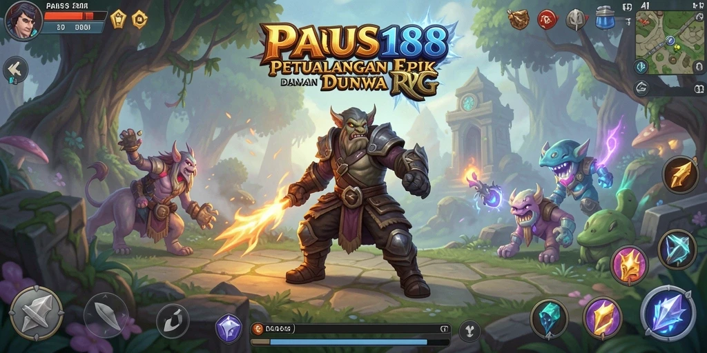 Tampilan menarik dari gameplay RPG di PAUS188 yang menggugah selera.