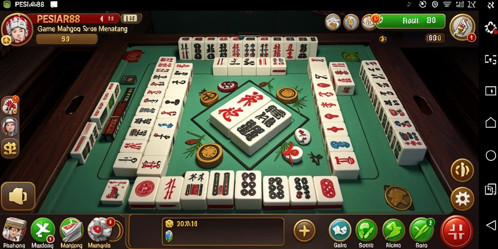 Tampilan gameplay PESIAR88 yang seru dalam permainan Mahjong.