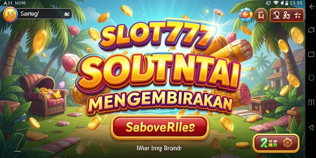 Screenshot gameplay SLOT777 yang penuh warna dan menyenangkan.