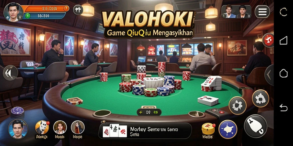 Tampilan menarik dari gameplay QiuQiu VALOHOKI